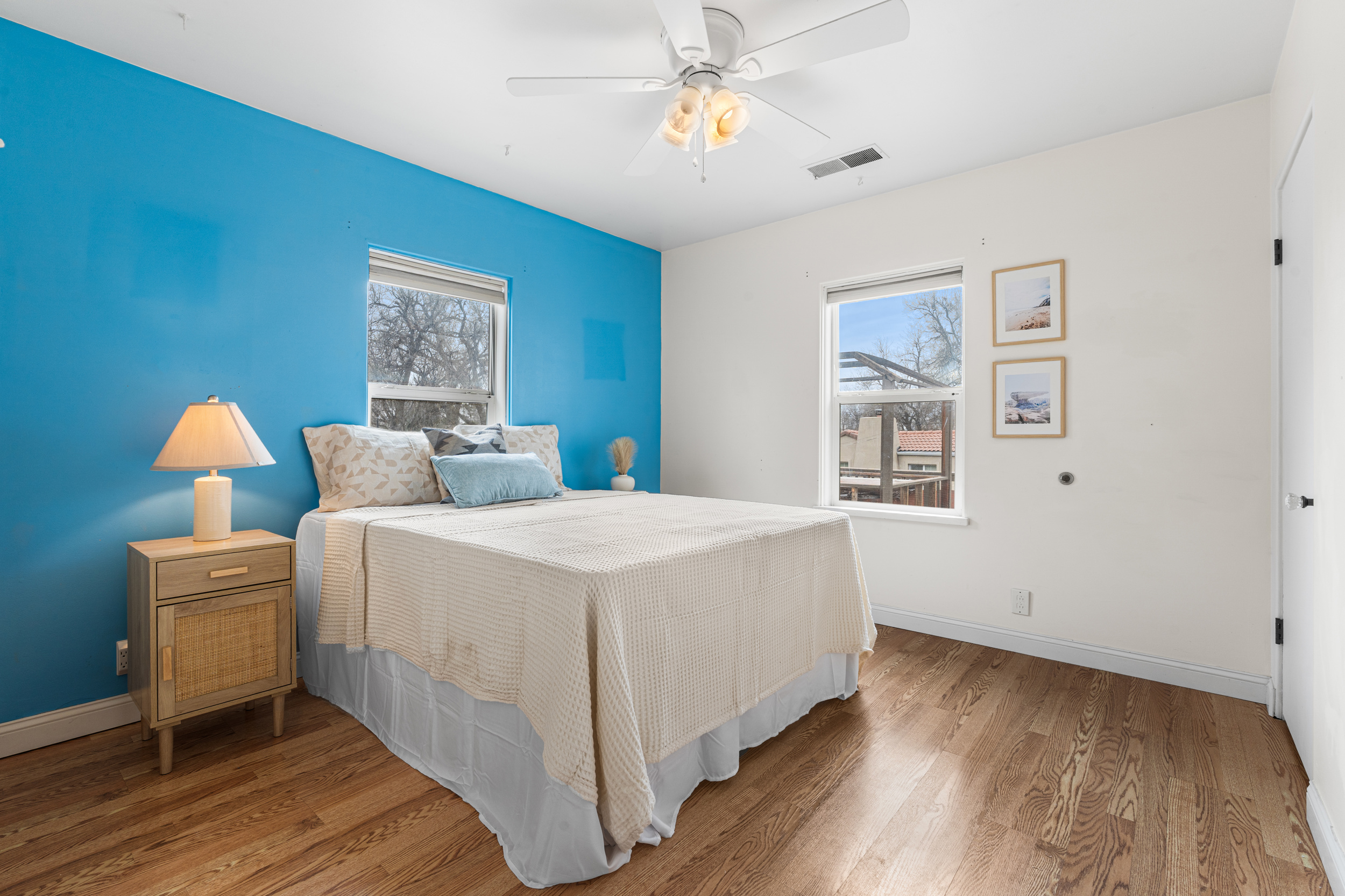 Staged living space at 2380 Garrison Street